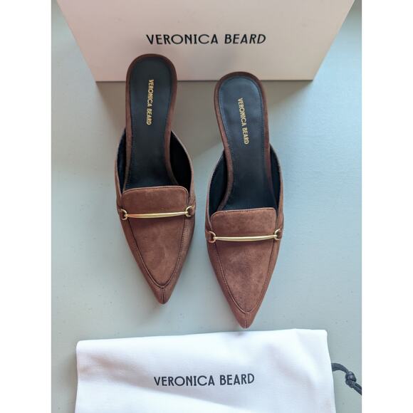 Veronica Beard Shoes - NIB Veronica Beard Leslie Suede Mule Size US 9M Cedar 2.75" Heel